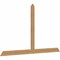 Ekena Millwork Portland Timber Gable Bracket, Western Red Cedar, 108"W x 63"H x 1 1/2"D x 5 1/2"F, 14/12 Pitch GBW108X63X0206POR00SWR - alternate 2